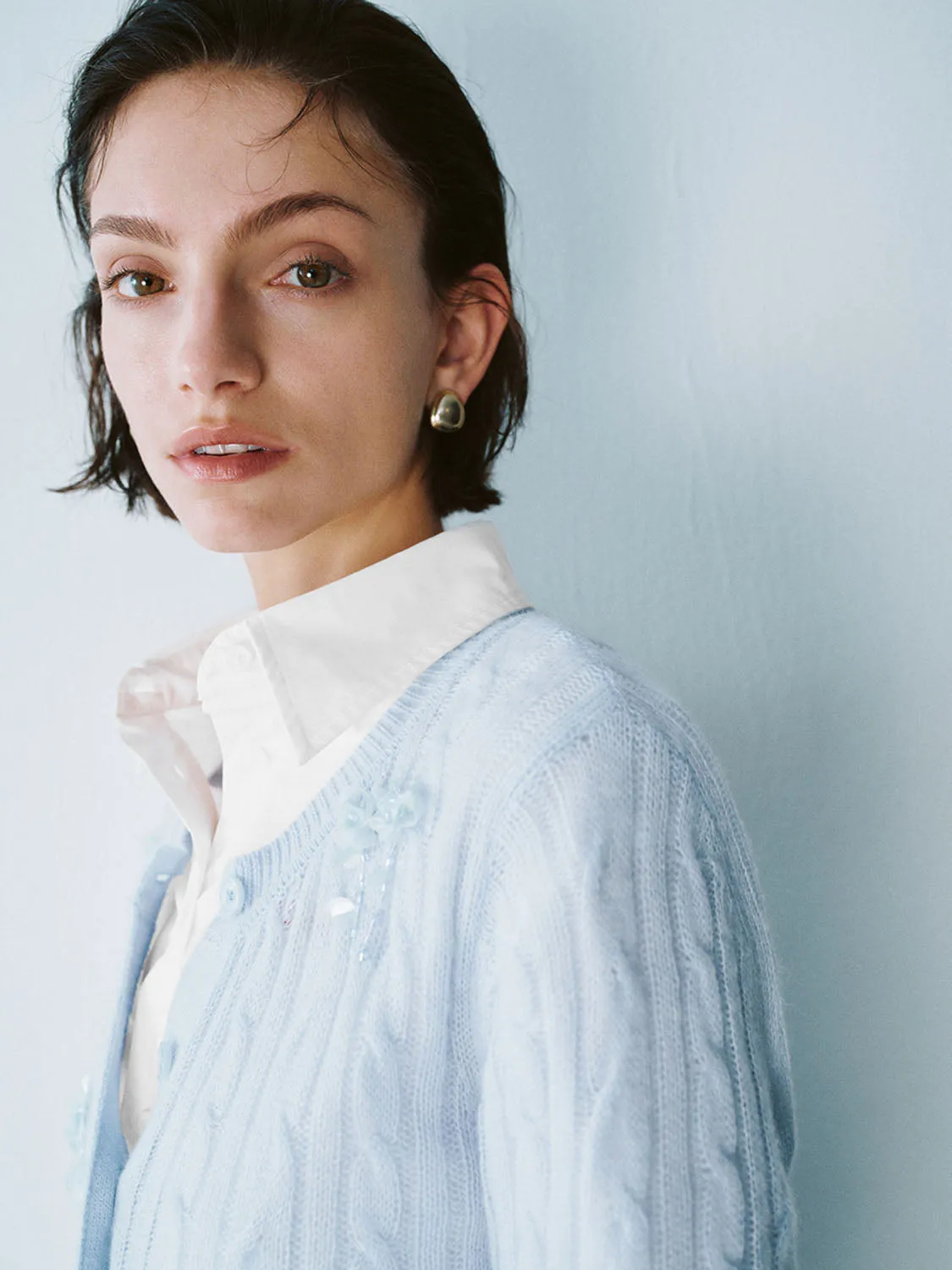 Flower Decor Knitted Cardigans sold by Urban Revivo product image thumbnail 3