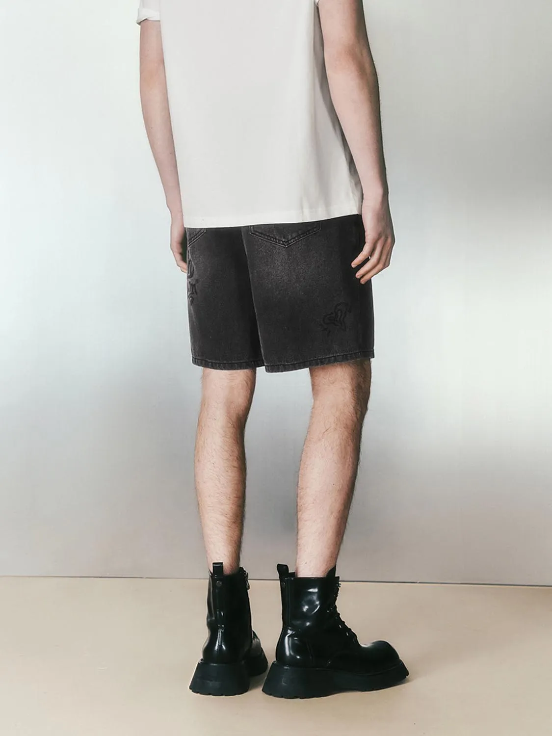 Denim Shorts sold by Urban Revivo product image thumbnail 3