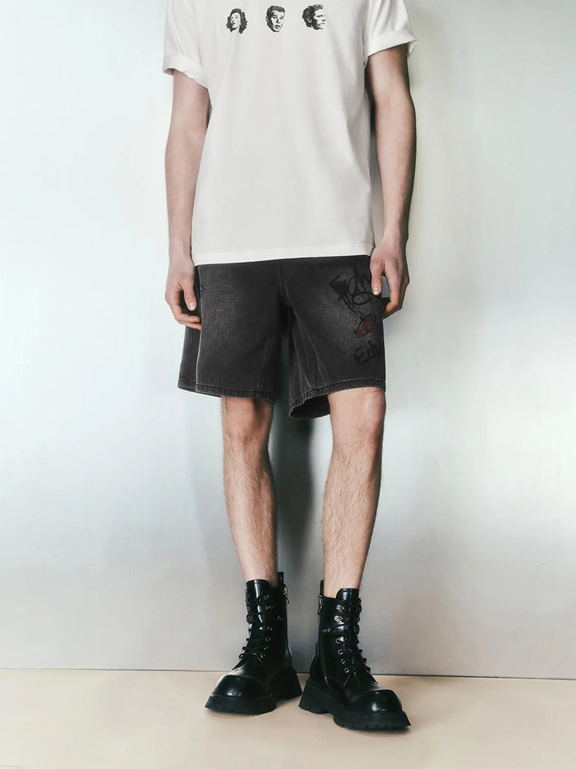 Denim Shorts sold by Urban Revivo product image thumbnail 2