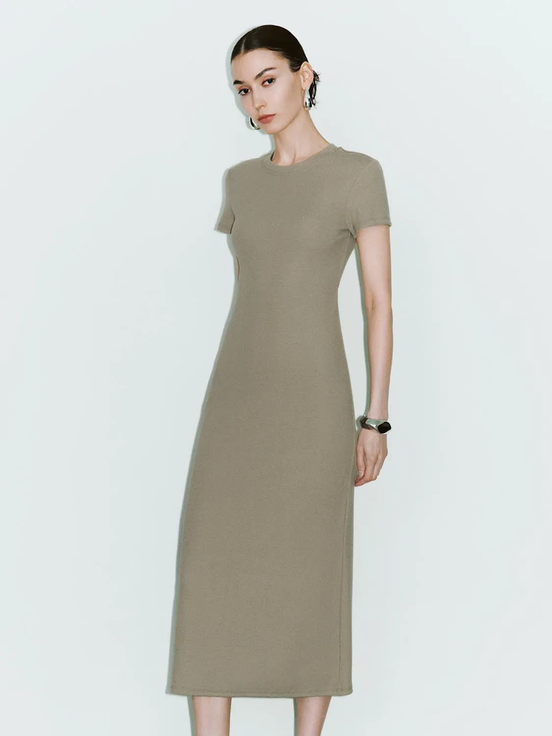 Sleeveless Crew Neck Straight Dresses sold by Urban Revivo product image thumbnail 3