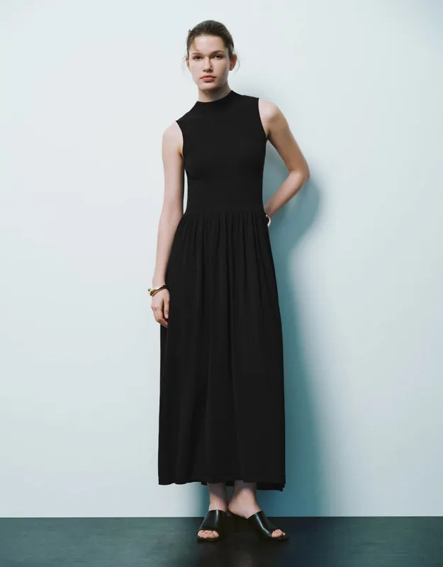 Sleeveless Crew Neck Knitted Dresses sold by Urban Revivo