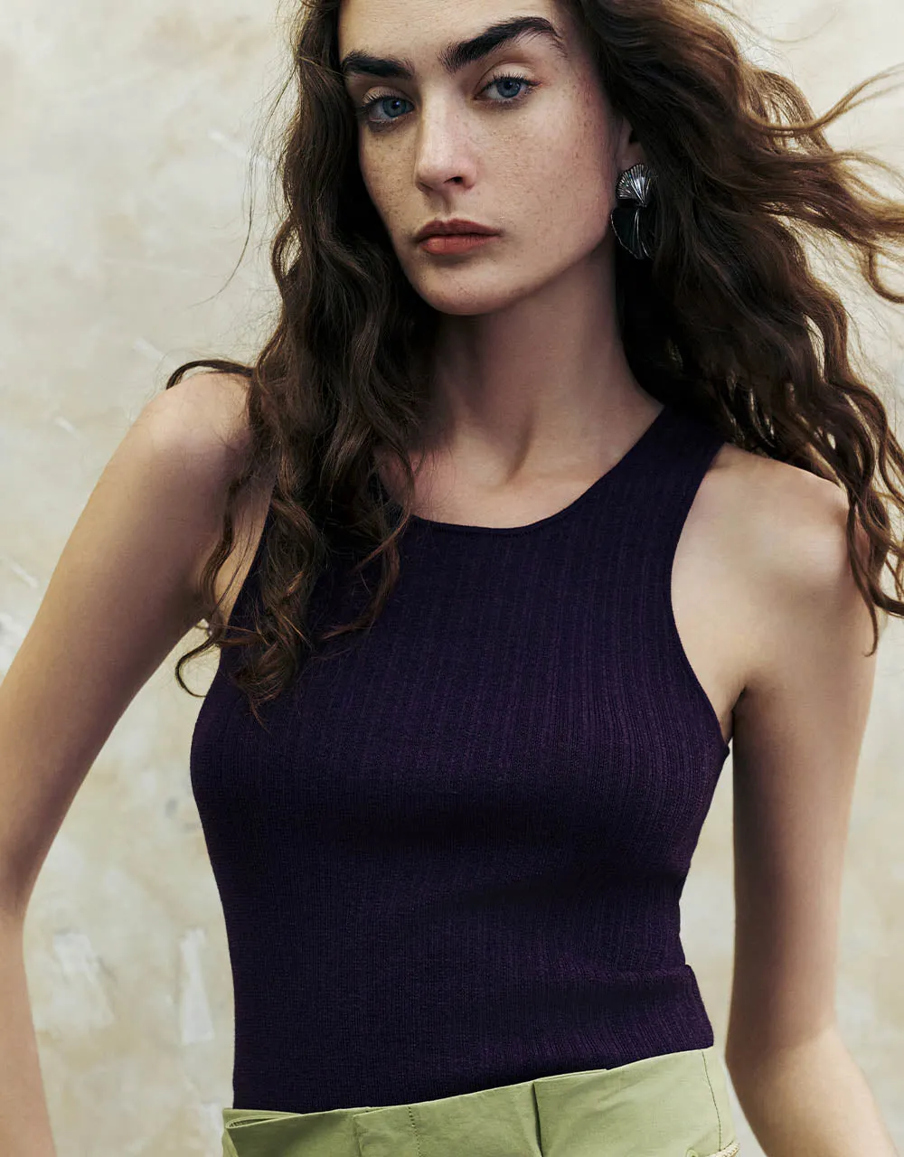 Knitted Tank Tops sold by Urban Revivo product image thumbnail 3