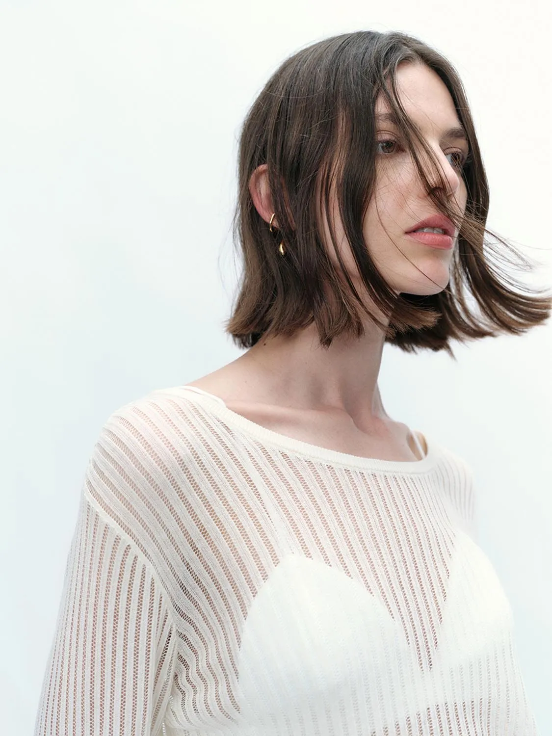 Sheer Knitted T-Shirts sold by Urban Revivo product image thumbnail 5