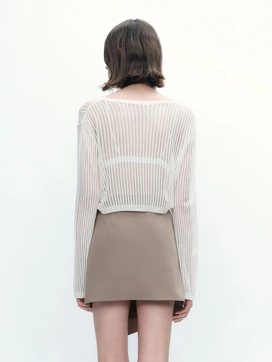 Sheer Knitted T-Shirts sold by Urban Revivo product image thumbnail 2