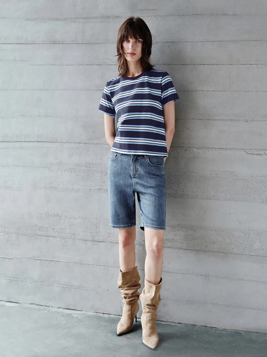 Denim Shorts sold by Urban Revivo product image thumbnail 5