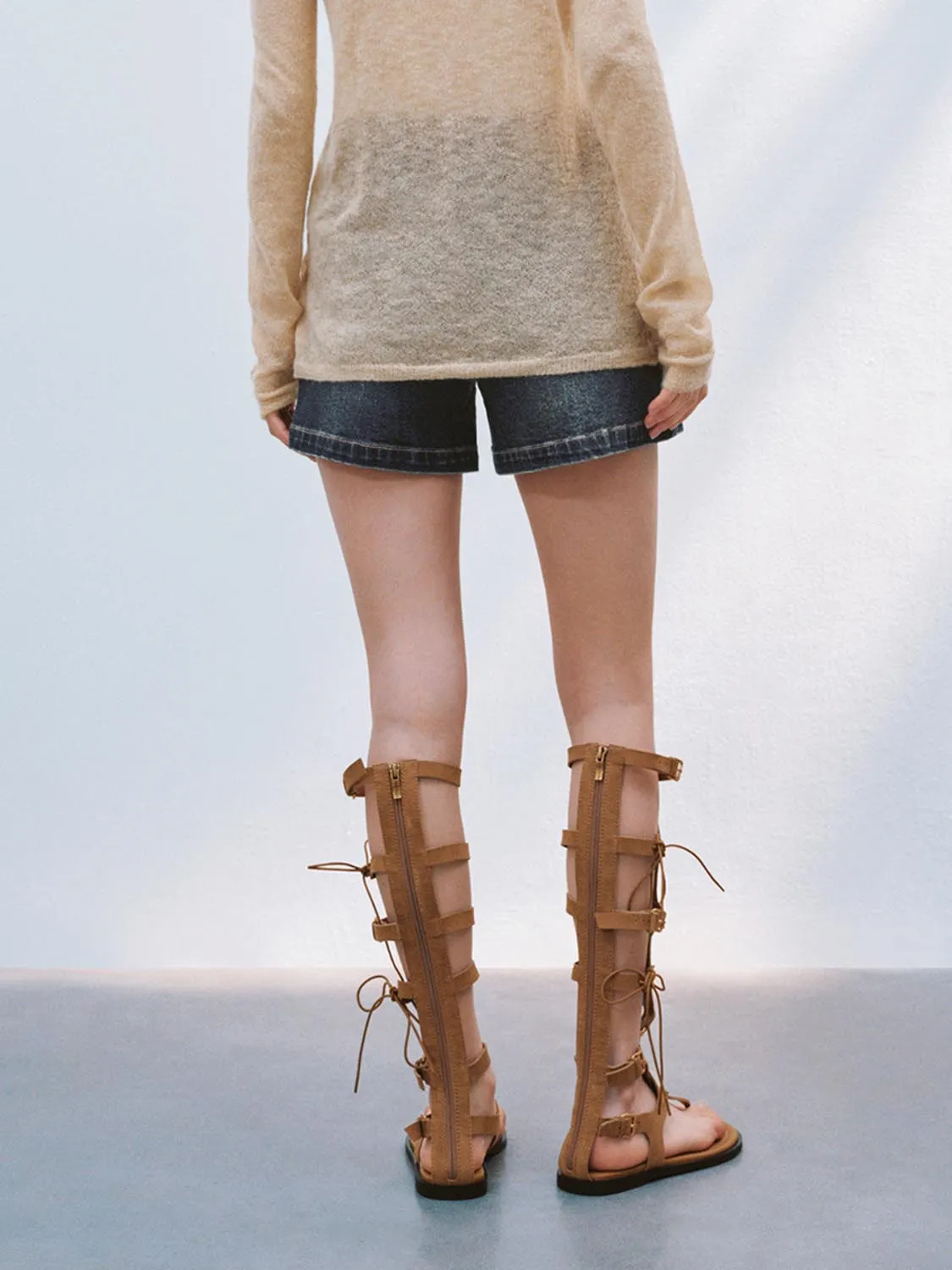 Denim Shorts sold by Urban Revivo product image thumbnail 3