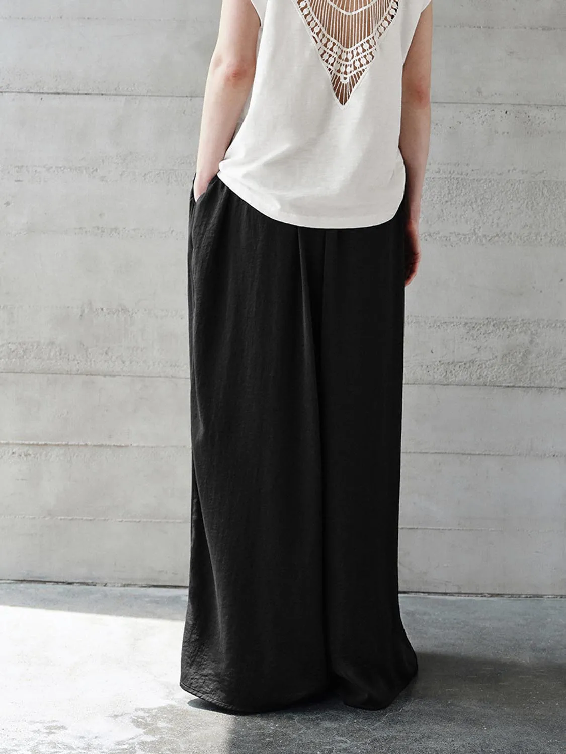 Wide-Leg Pants sold by Urban Revivo product image thumbnail 3