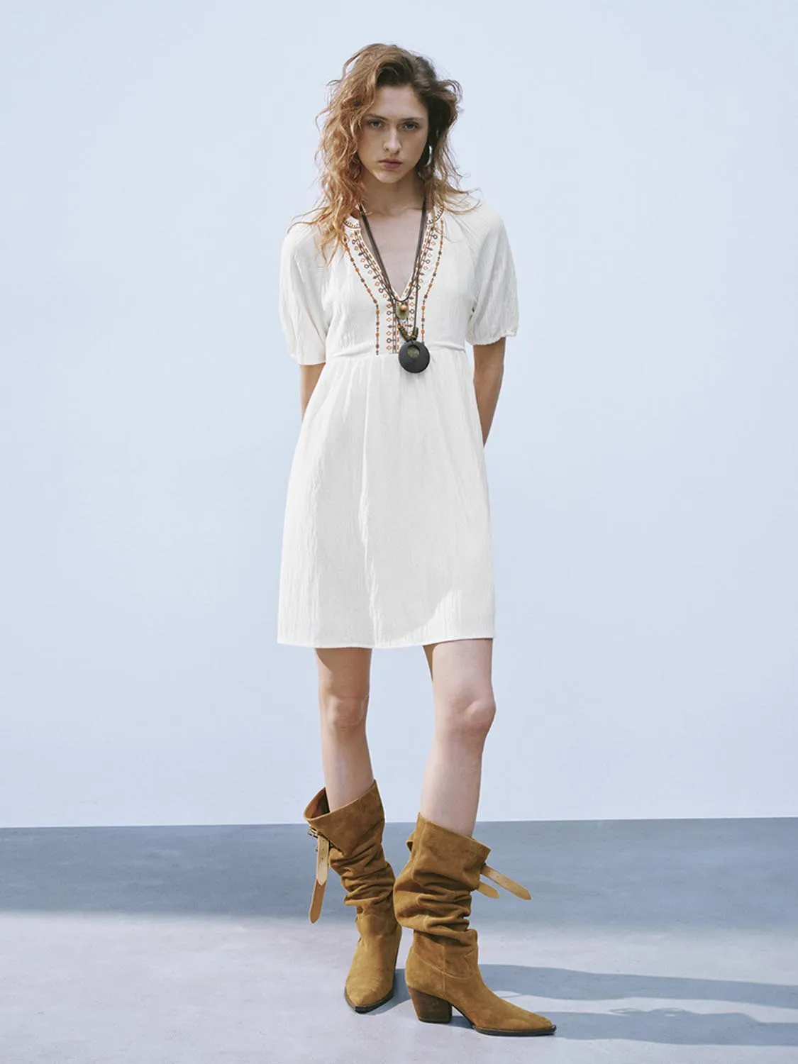 V-Neck A-Line Dresses sold by Urban Revivo product image thumbnail 2