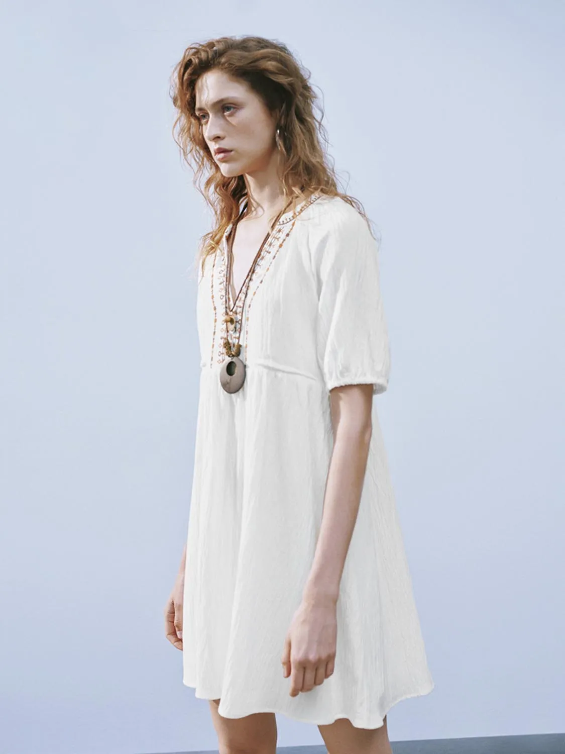 V-Neck A-Line Dresses sold by Urban Revivo product image thumbnail 5