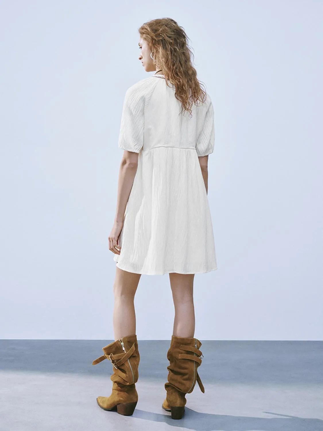 V-Neck A-Line Dresses sold by Urban Revivo product image thumbnail 3
