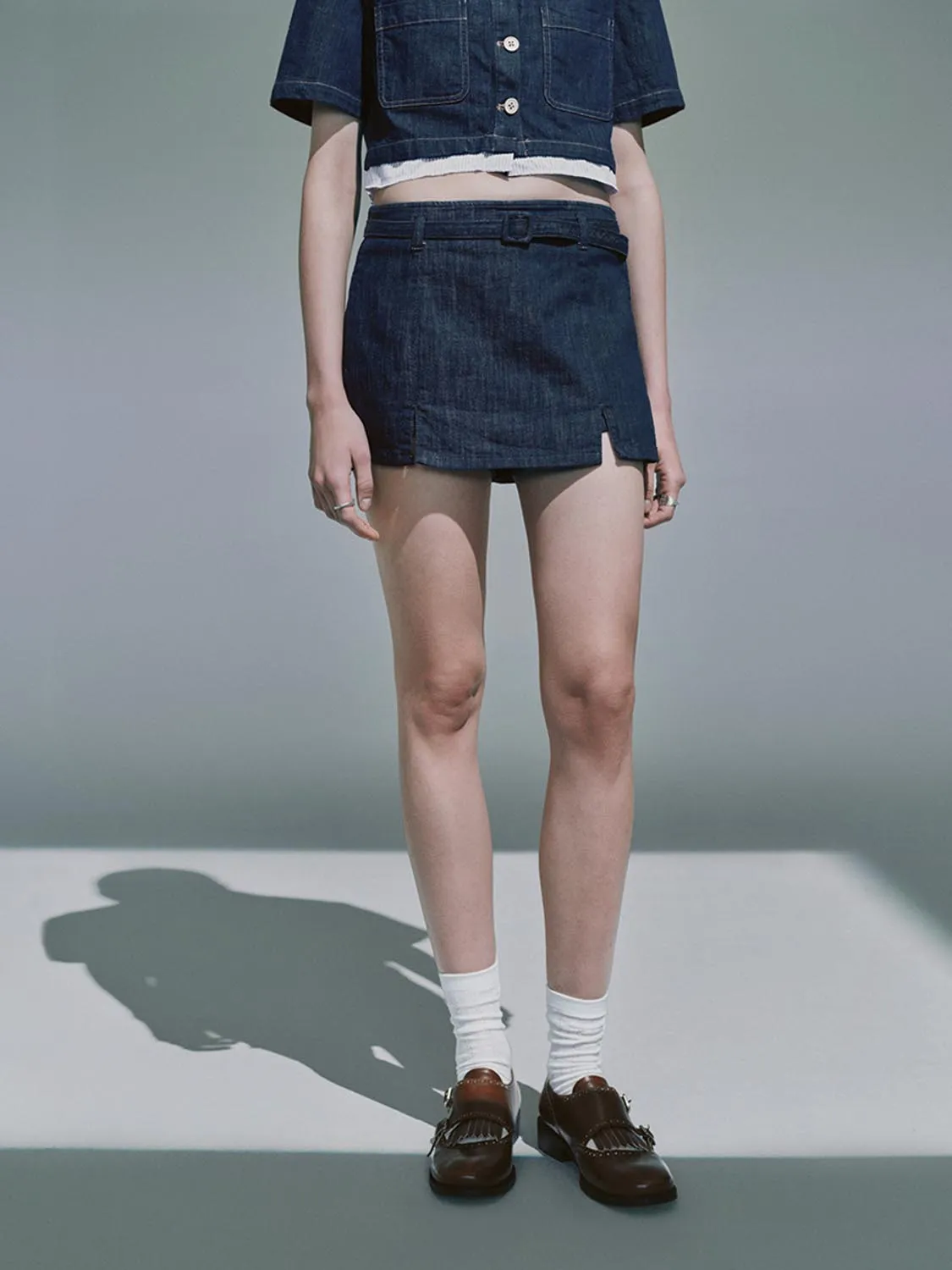 Denim Shorts sold by Urban Revivo product image thumbnail 2