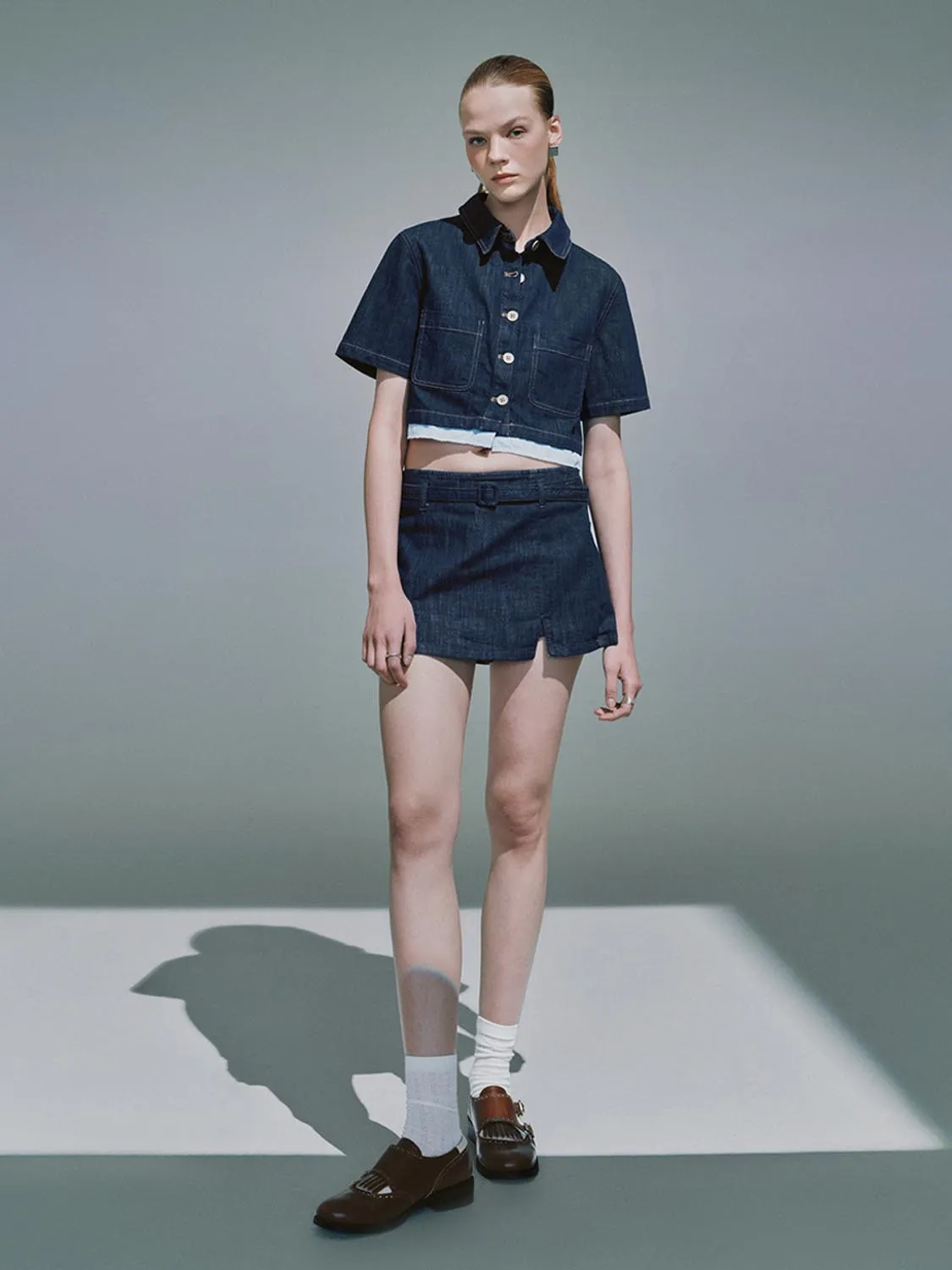 Denim Shorts sold by Urban Revivo product image thumbnail 5