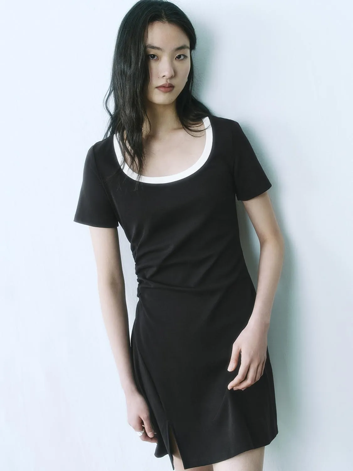 Short Sleeve A-Line Dresses sold by Urban Revivo product image thumbnail 5