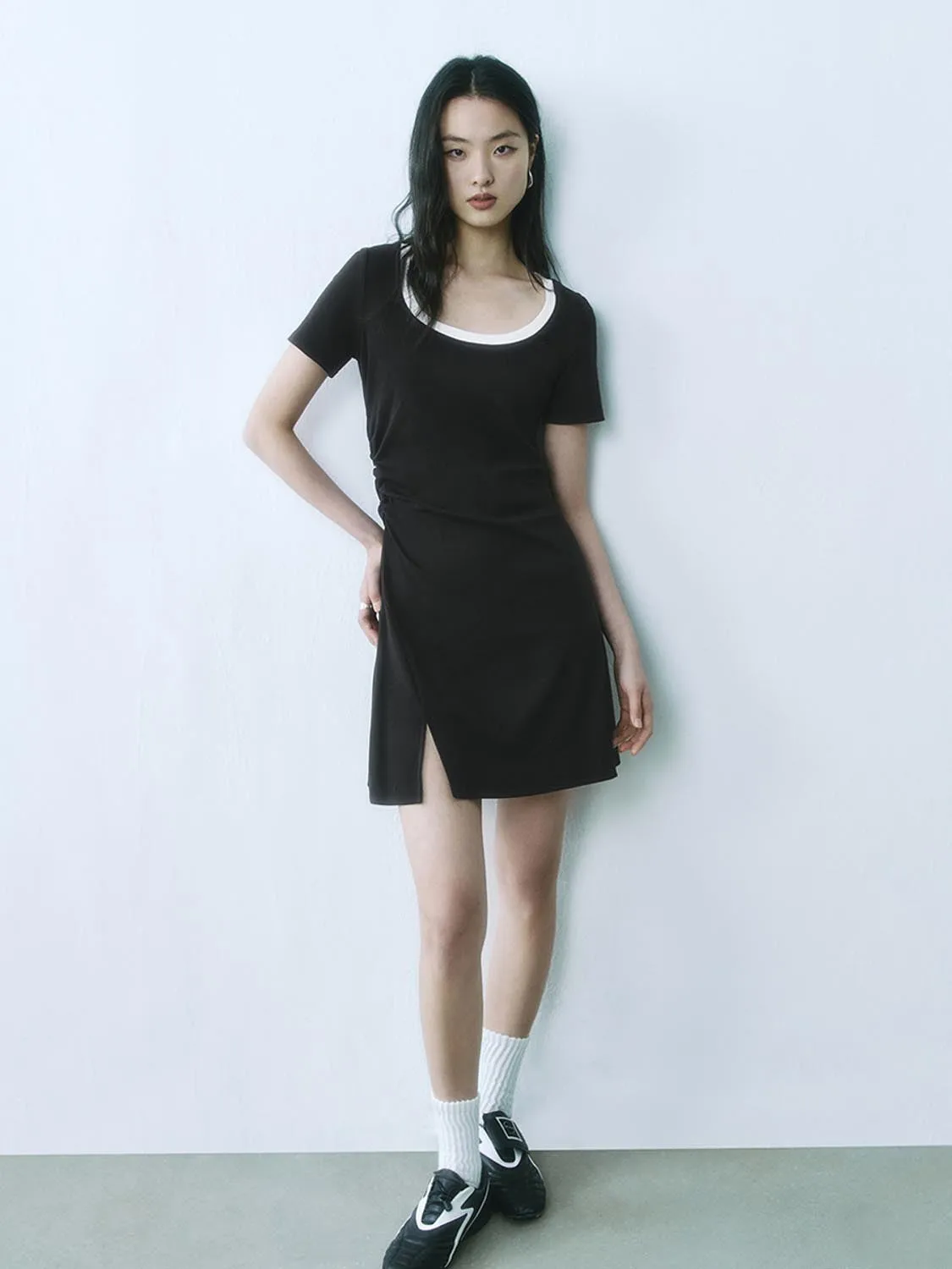 Short Sleeve A-Line Dresses sold by Urban Revivo product image thumbnail 4