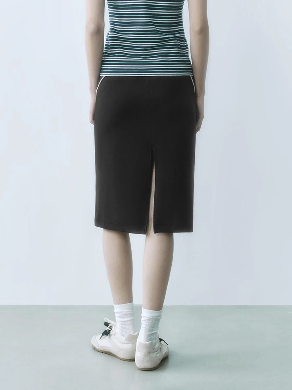 Drawstring Midi Straight Skirts sold by Urban Revivo product image thumbnail 3
