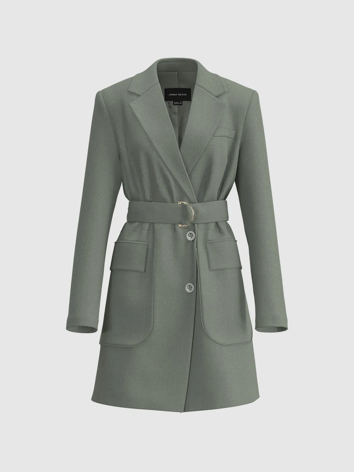 Notched Collar Tailored Dresses sold by Urban Revivo product image thumbnail 4