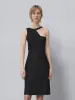 Asymmetrical One Shoulder Skinny-Fit Dresses sold by Urban Revivo