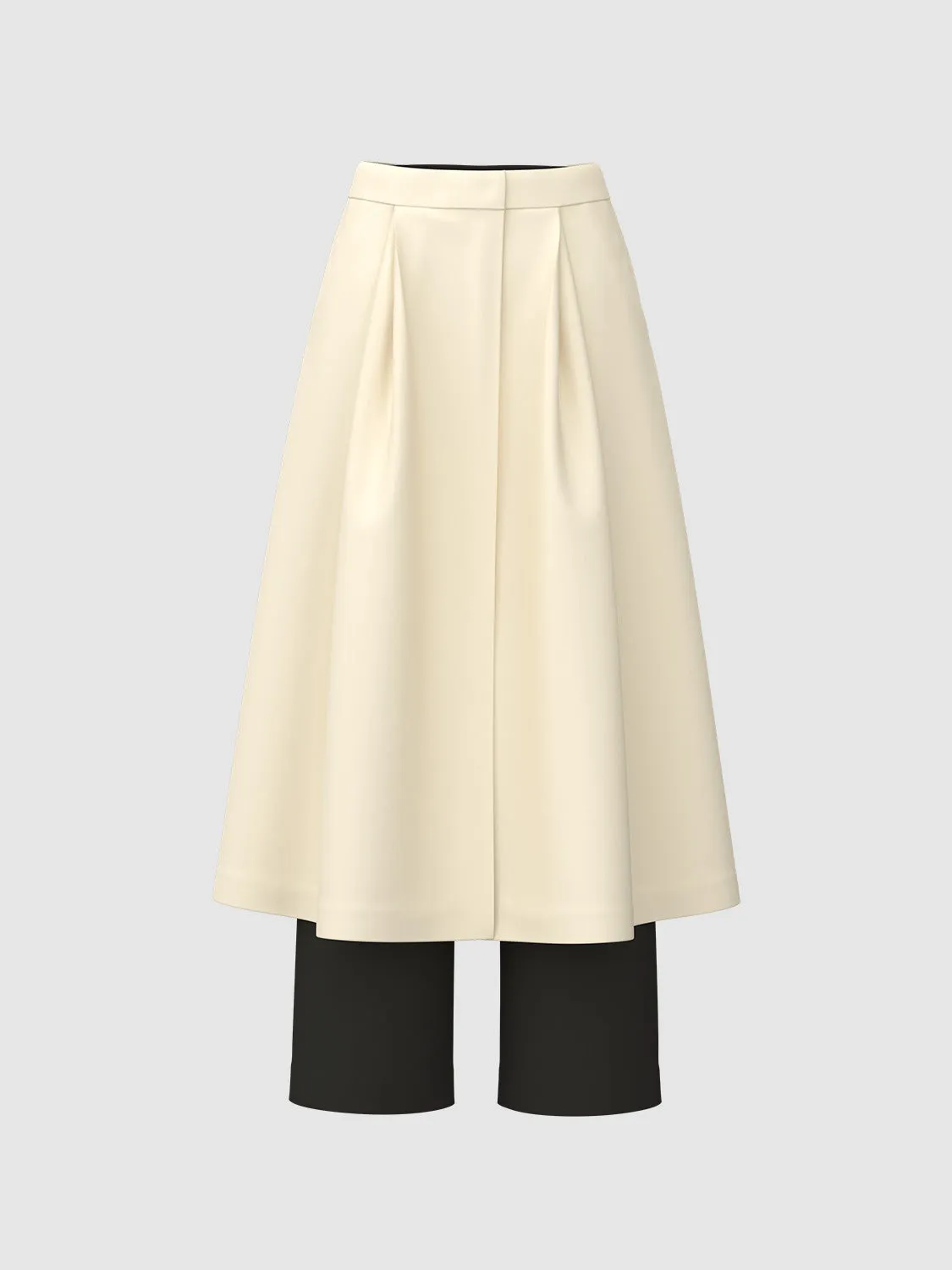 2 In 1 High Rise Tailored Wide-Leg Pants sold by Urban Revivo