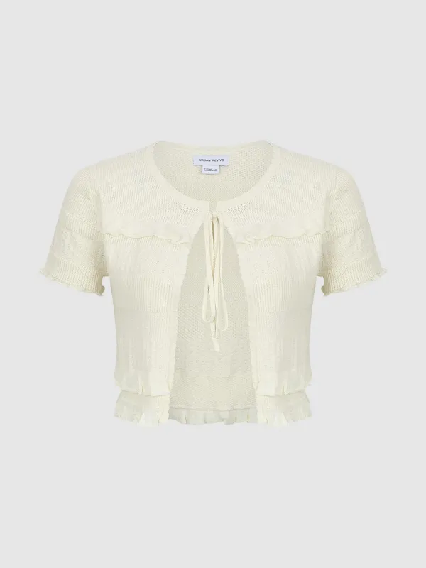 Short Sleeve Knitted Cardigans sold by Urban Revivo