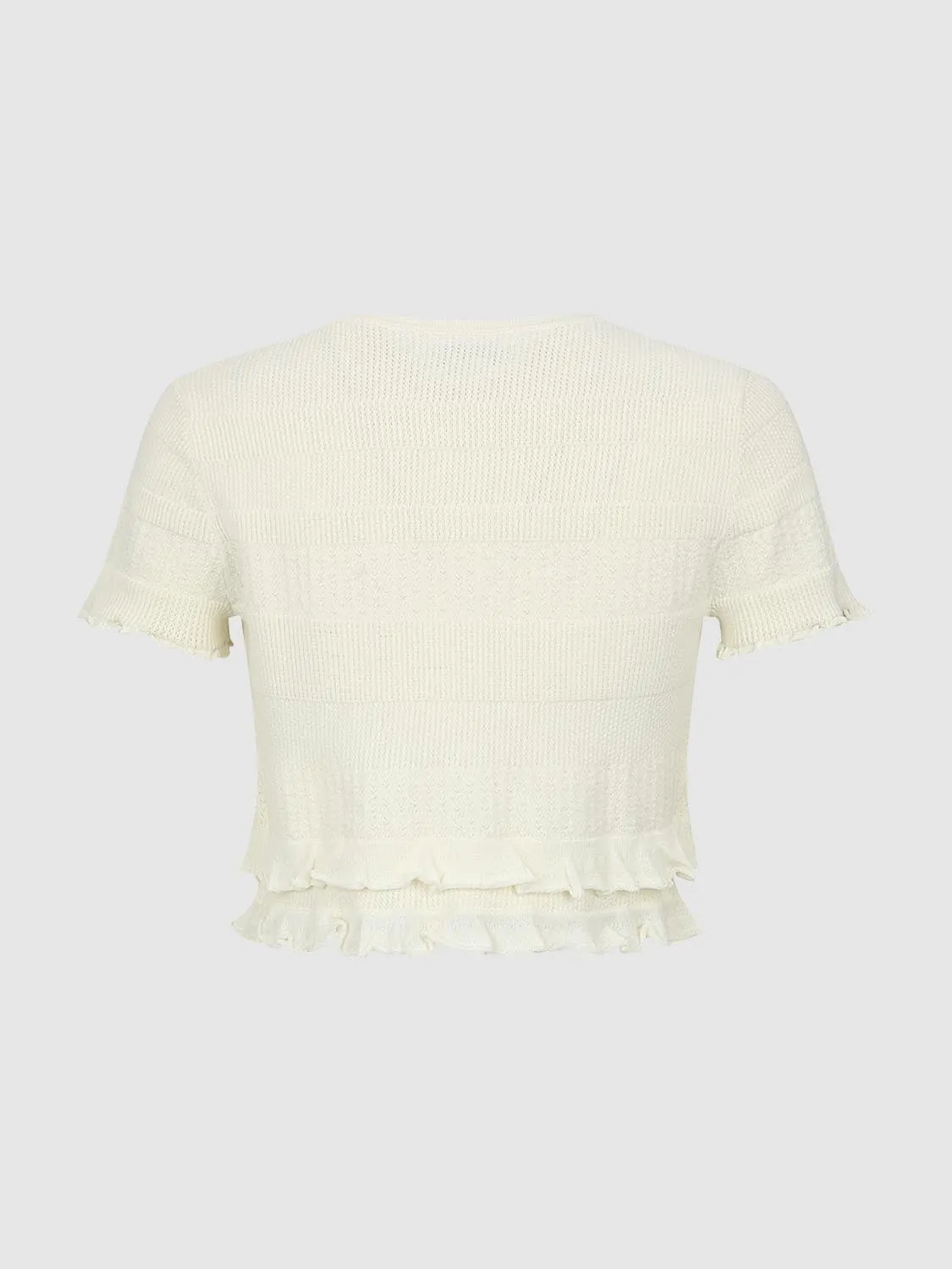 Short Sleeve Knitted Cardigans sold by Urban Revivo product image thumbnail 2