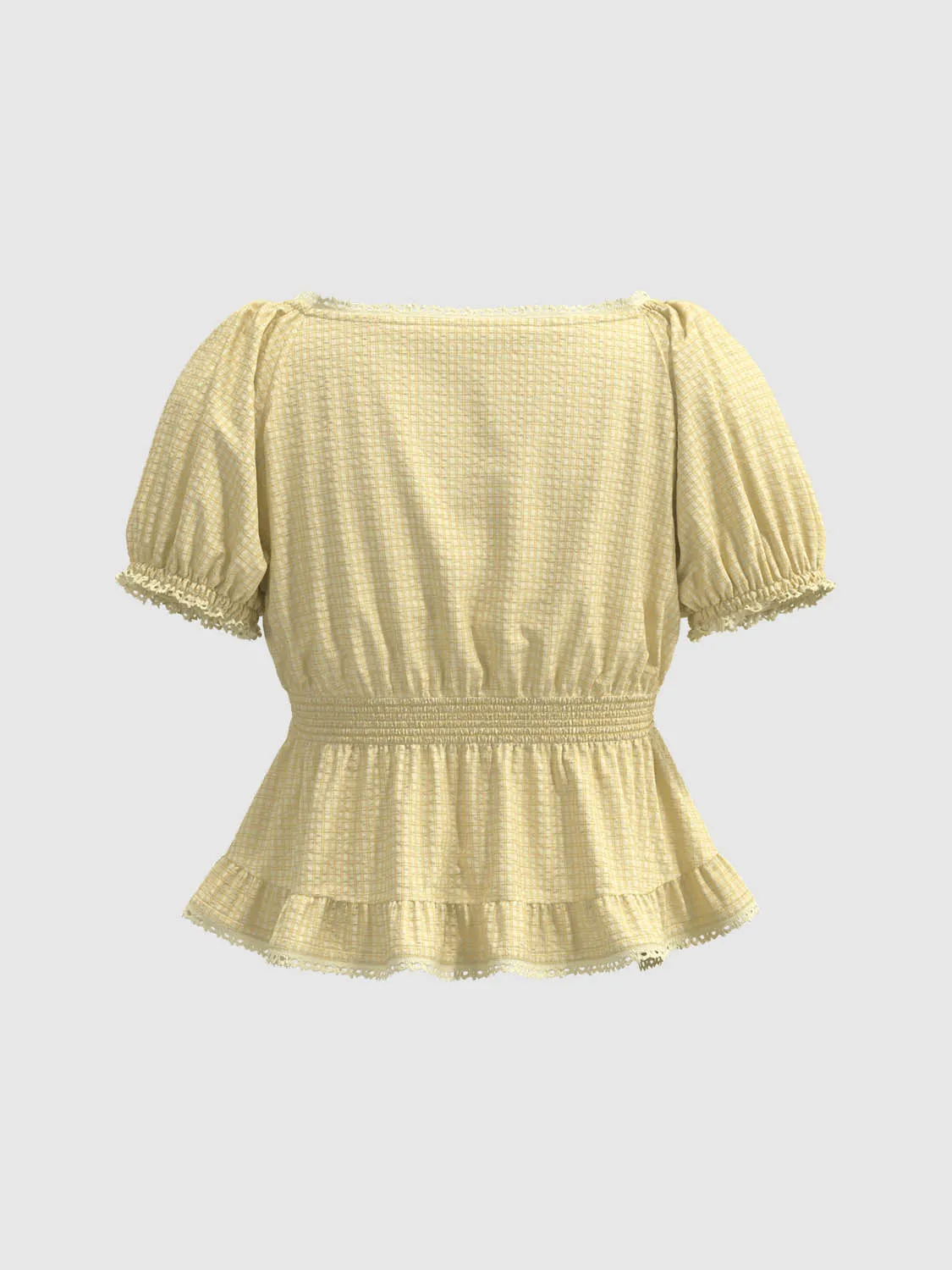 Ruffle Hem Overhead Blouses sold by Urban Revivo product image thumbnail 2