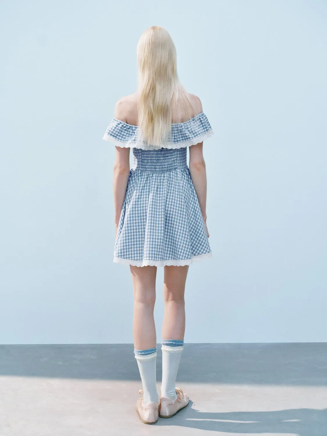 Plaid One Shoulder Skater Dresses sold by Urban Revivo product image thumbnail 4