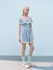 Plaid One Shoulder Skater Dresses sold by Urban Revivo