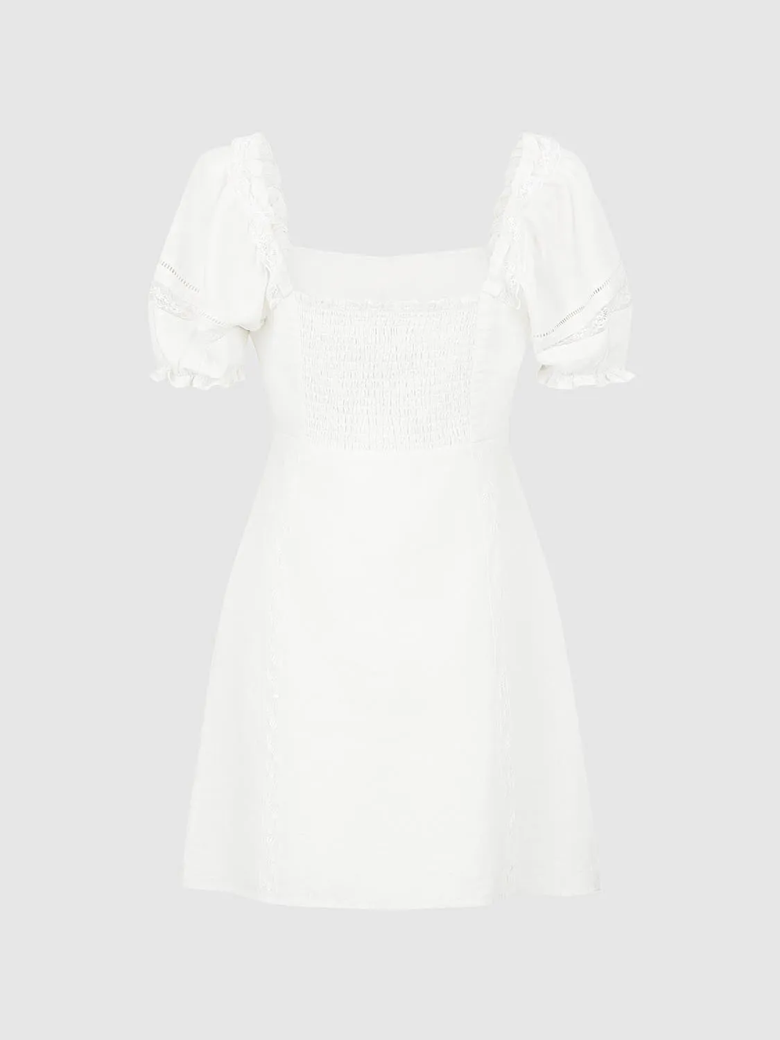 Lace Up Front Skater Dresses sold by Urban Revivo product image thumbnail 2