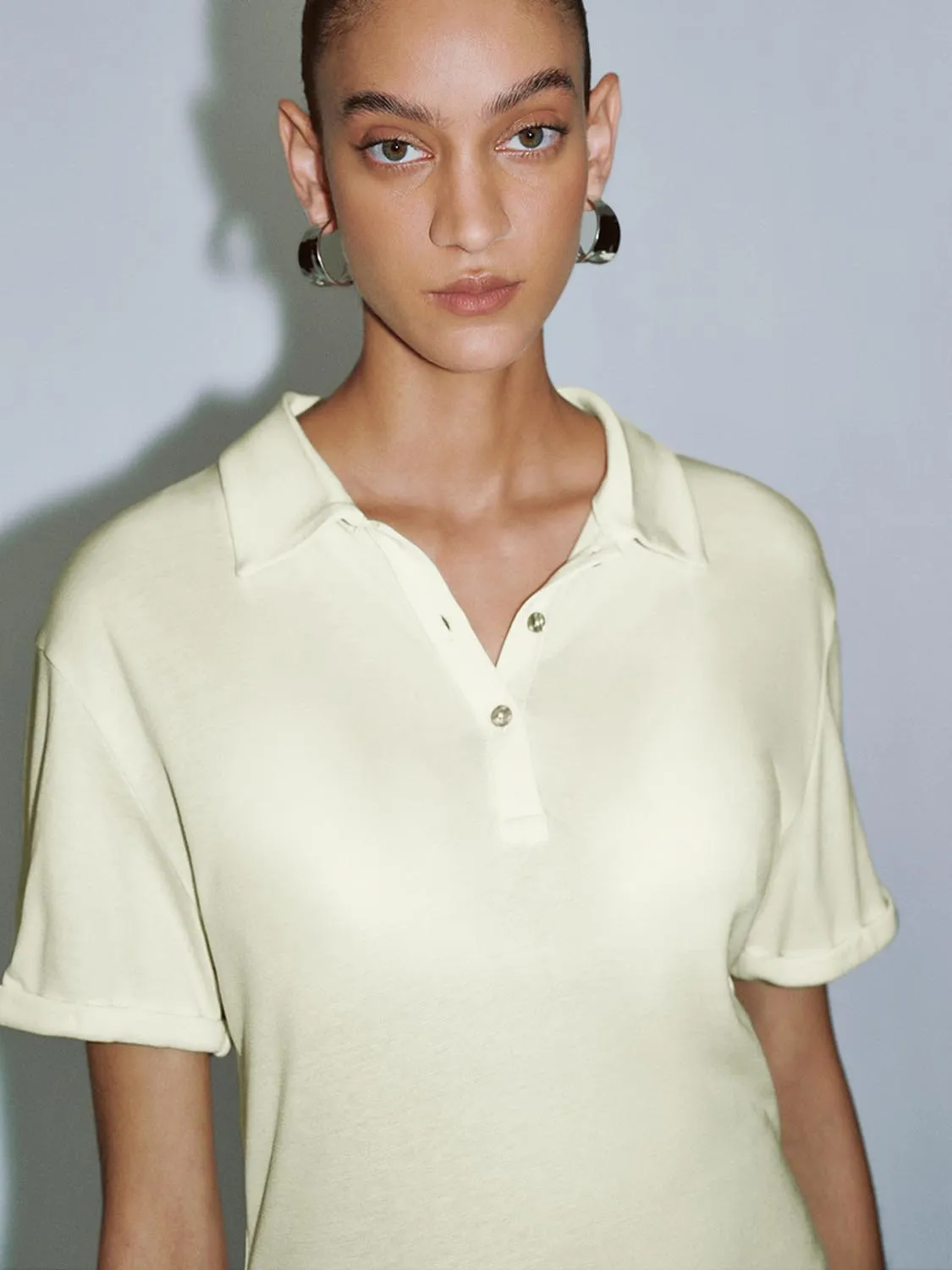 Button Half Placket T-Shirts sold by Urban Revivo product image thumbnail 3