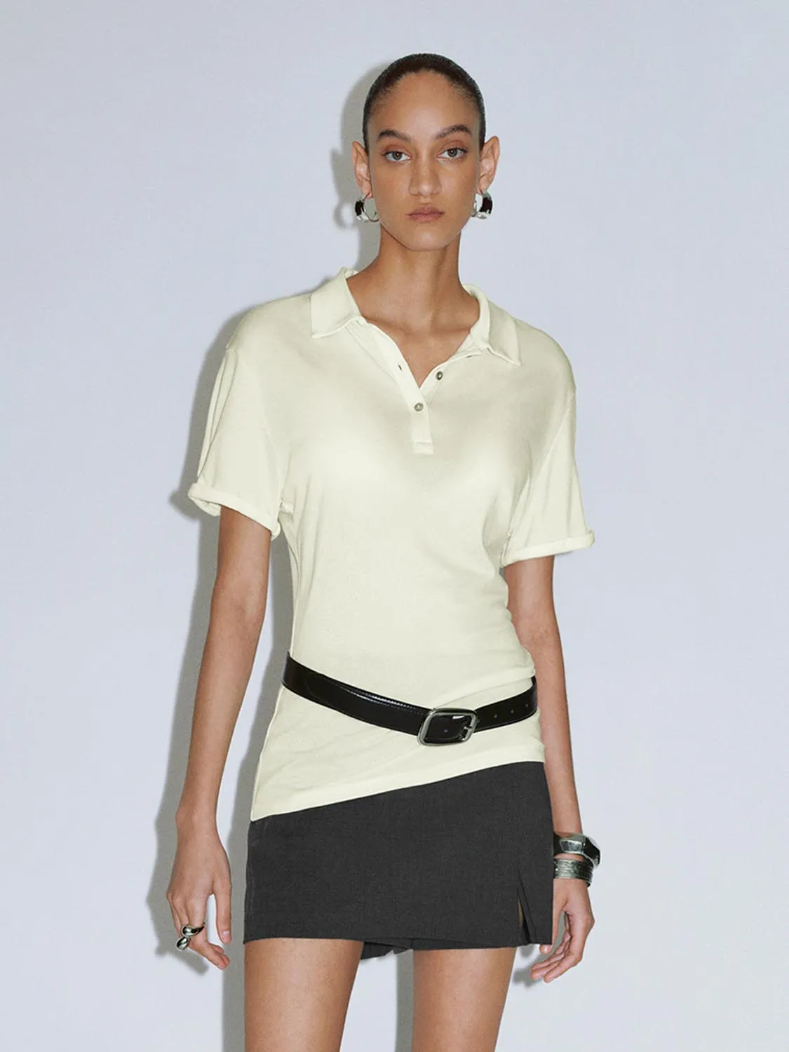 Button Half Placket T-Shirts sold by Urban Revivo