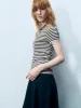 Striped Knitted T-Shirts sold by Urban Revivo