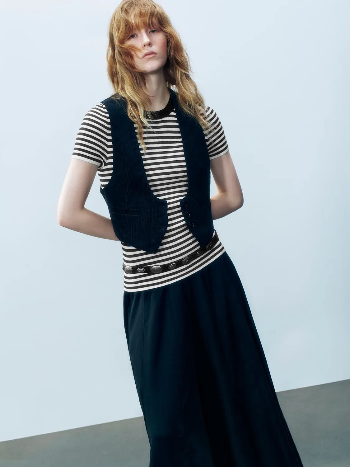 Striped Knitted T-Shirts sold by Urban Revivo product image thumbnail 4