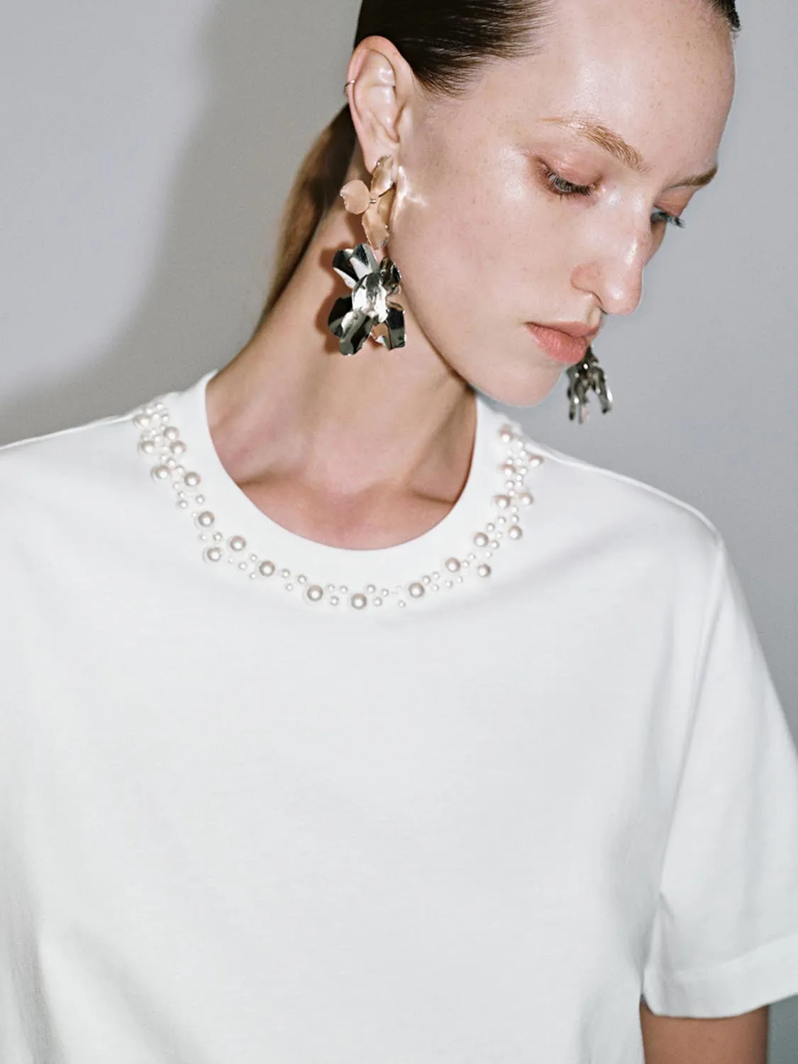 Pearl Decor T-Shirts sold by Urban Revivo product image thumbnail 3