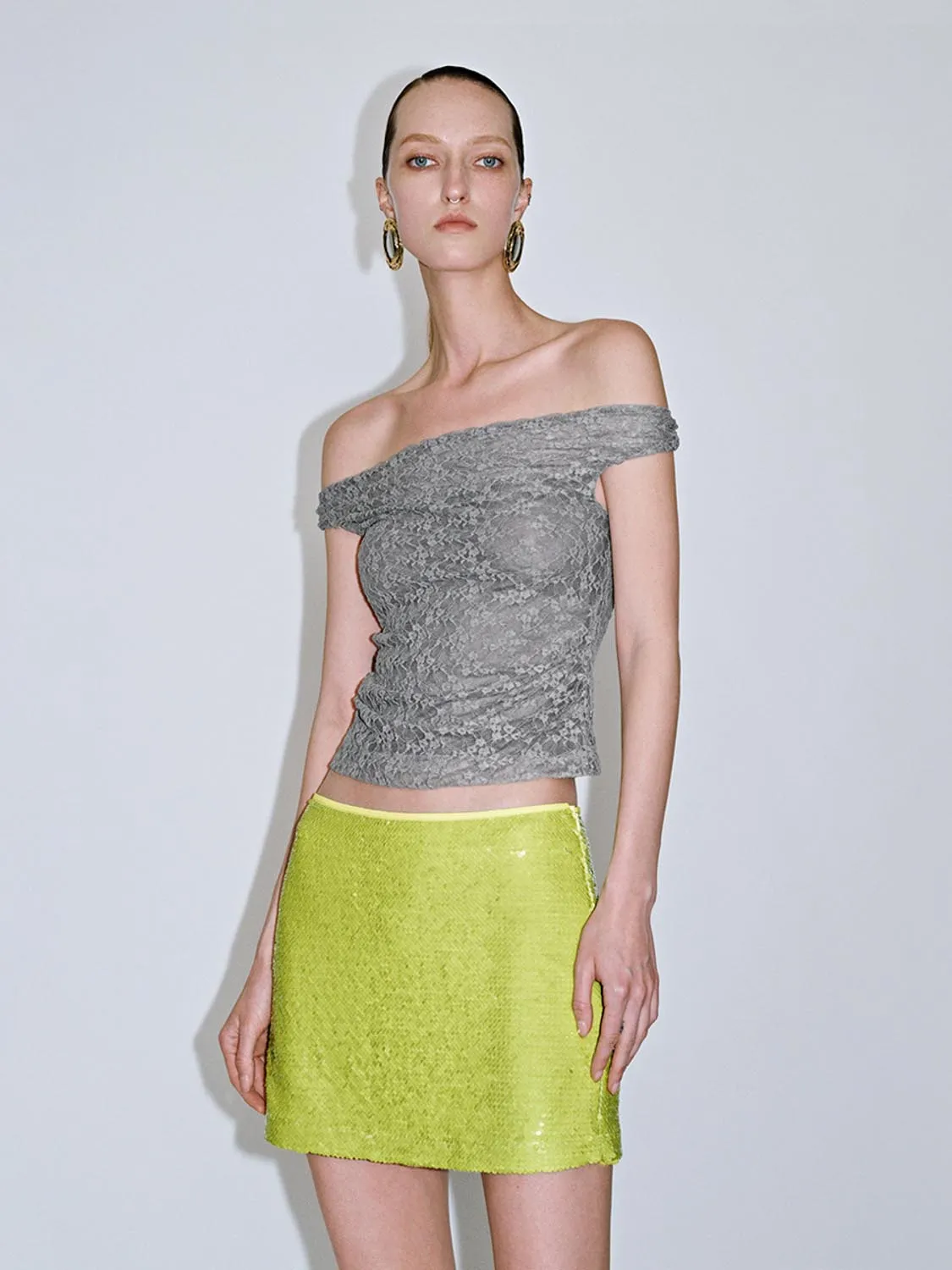 Off Shoulder Skinny Blouses sold by Urban Revivo product image thumbnail 5