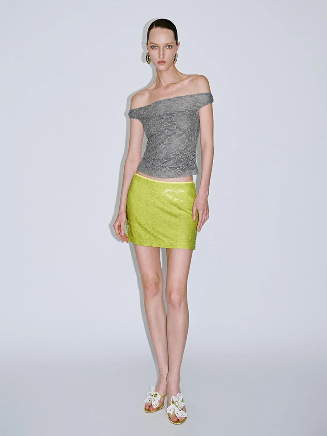 Off Shoulder Skinny Blouses sold by Urban Revivo product image thumbnail 4