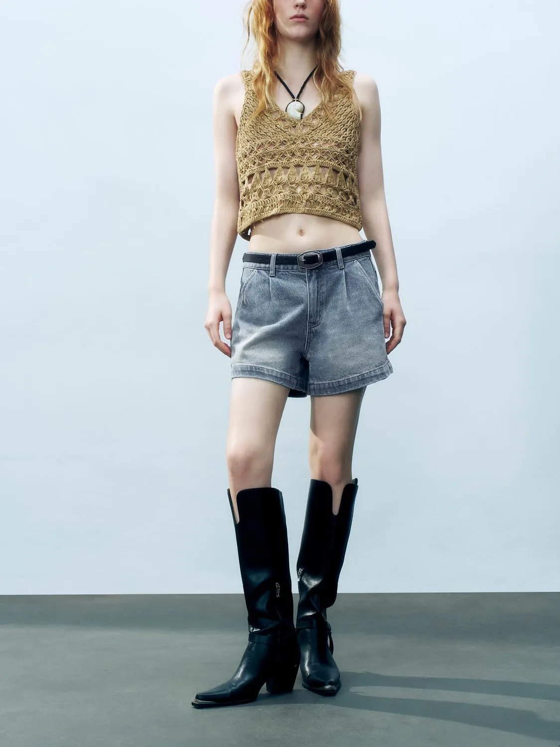 Denim Shorts sold by Urban Revivo product image thumbnail 2