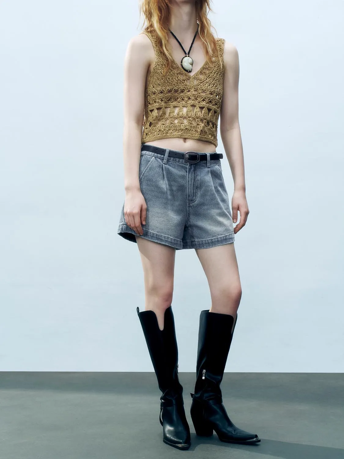Denim Shorts sold by Urban Revivo product image thumbnail 4