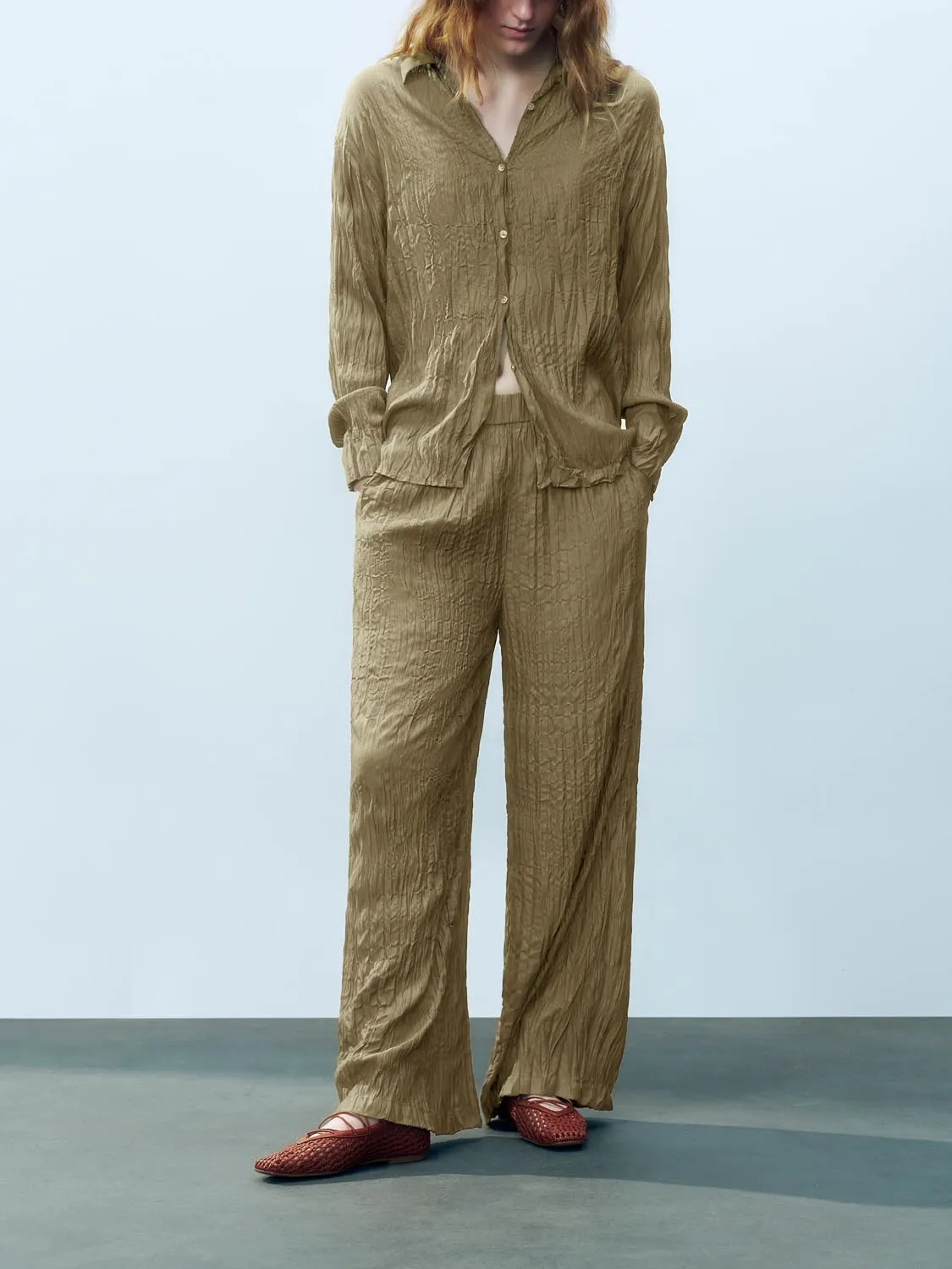 Wide-Leg Pants sold by Urban Revivo product image thumbnail 2