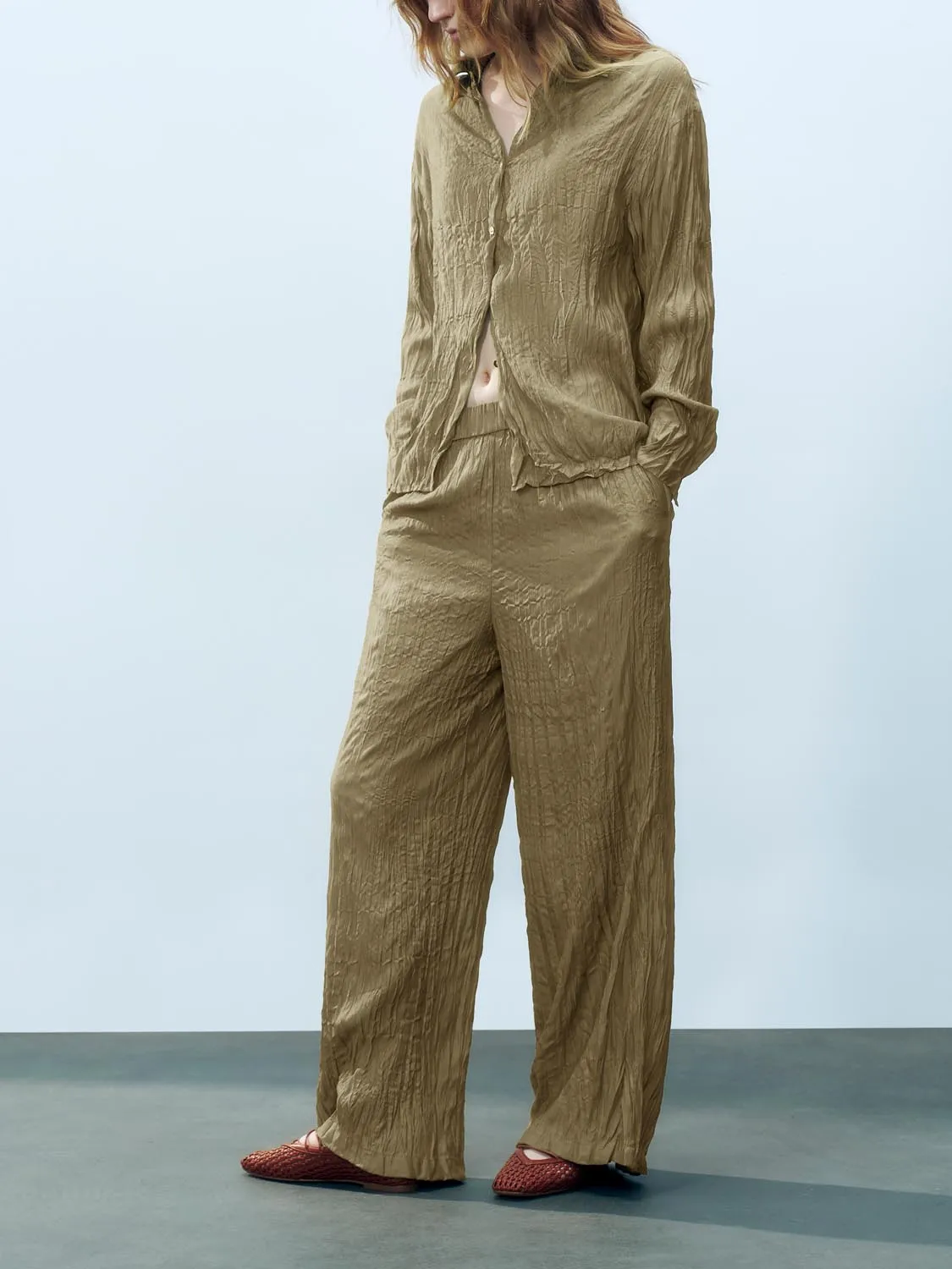 Wide-Leg Pants sold by Urban Revivo product image thumbnail 4