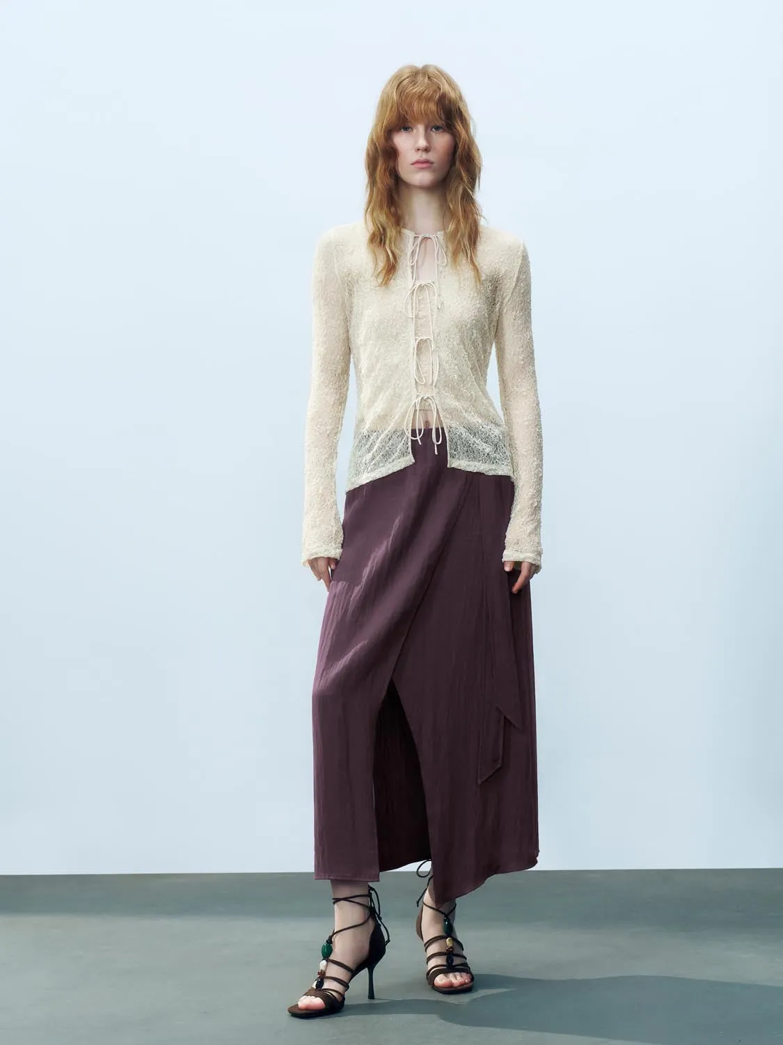 Lace Up Front Shirts sold by Urban Revivo product image thumbnail 3