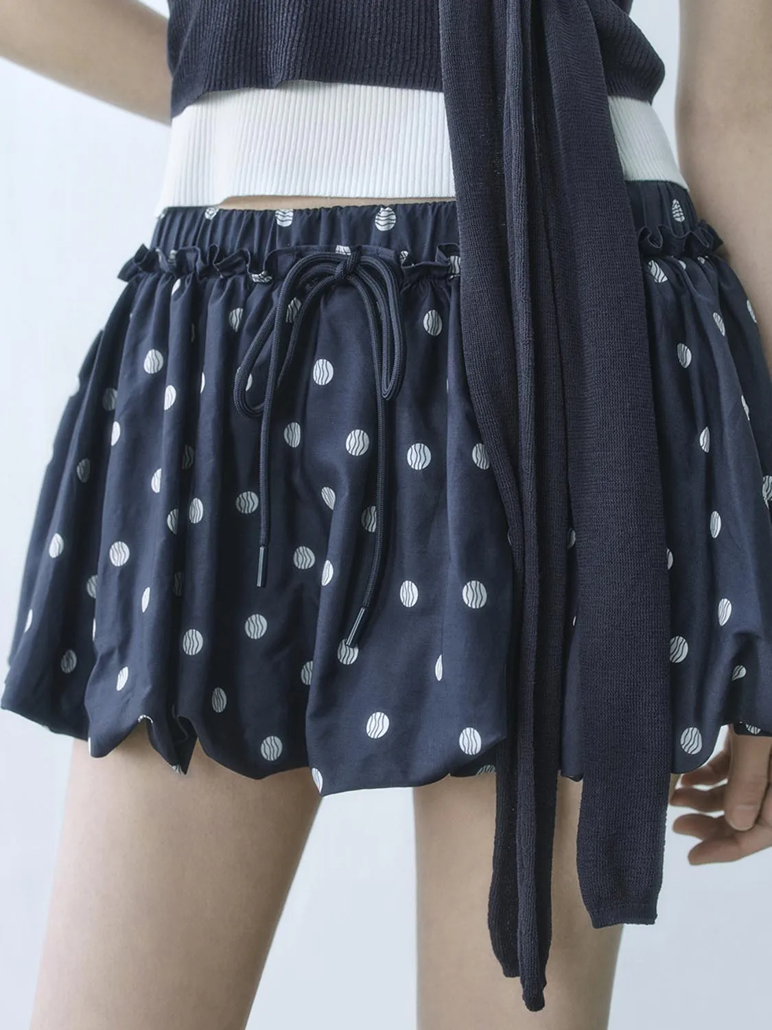 Dotted Mini A-Line Skirts sold by Urban Revivo product image thumbnail 4
