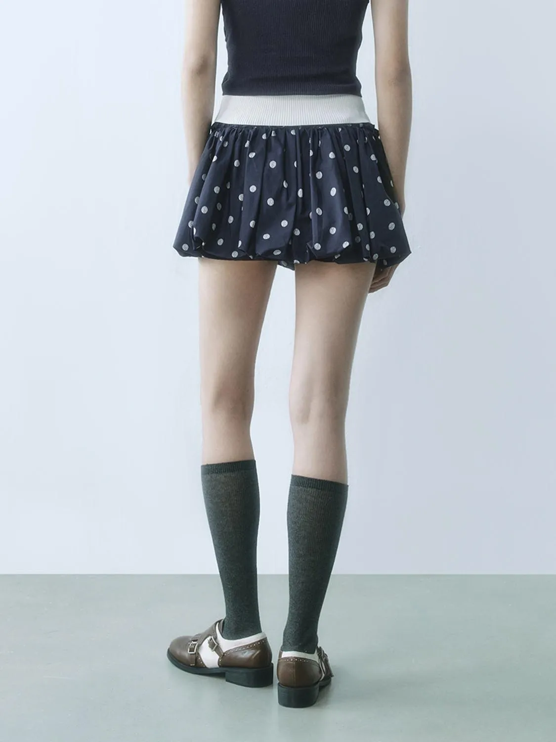 Dotted Mini A-Line Skirts sold by Urban Revivo product image thumbnail 3