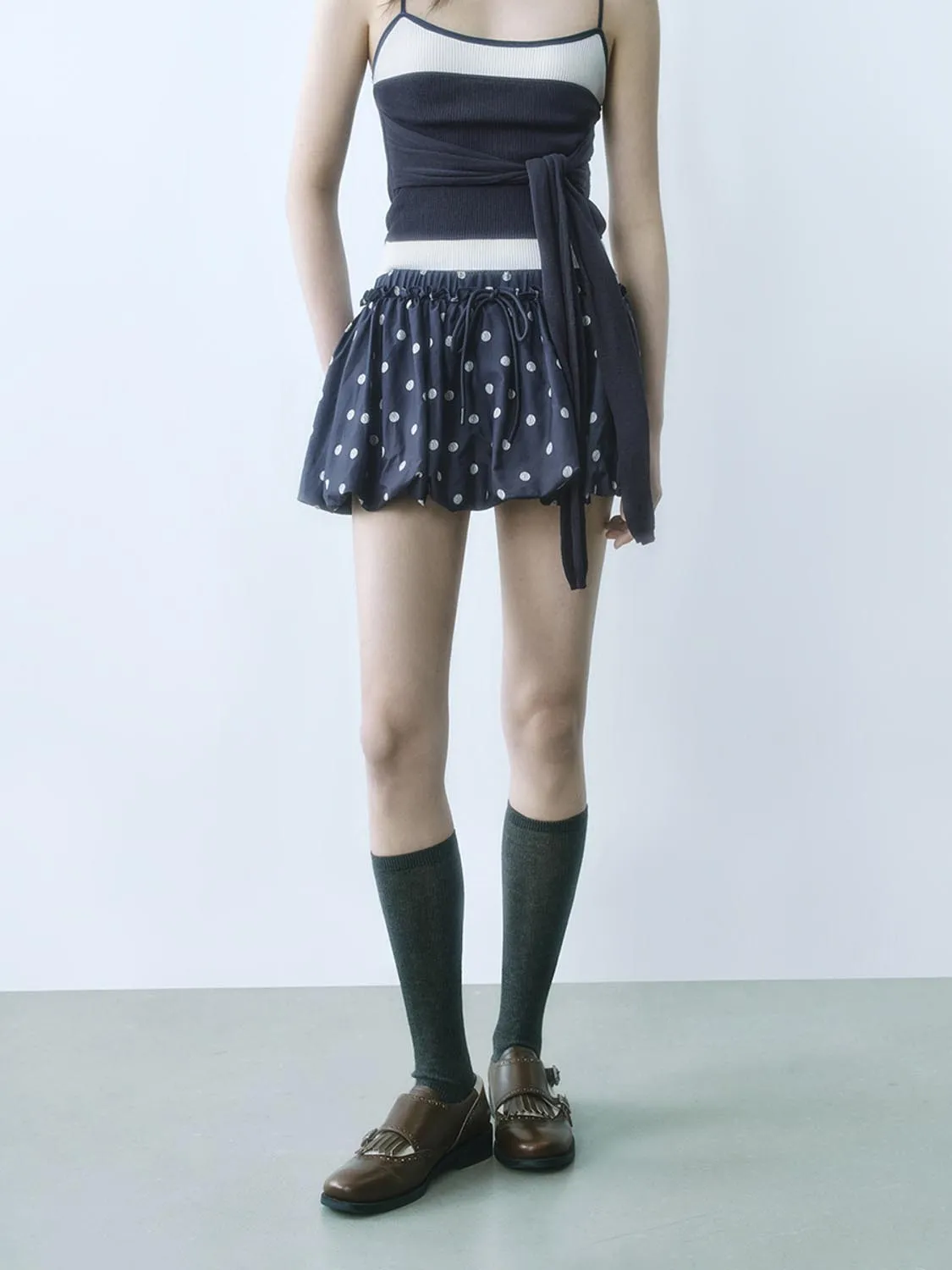 Dotted Mini A-Line Skirts sold by Urban Revivo product image thumbnail 2