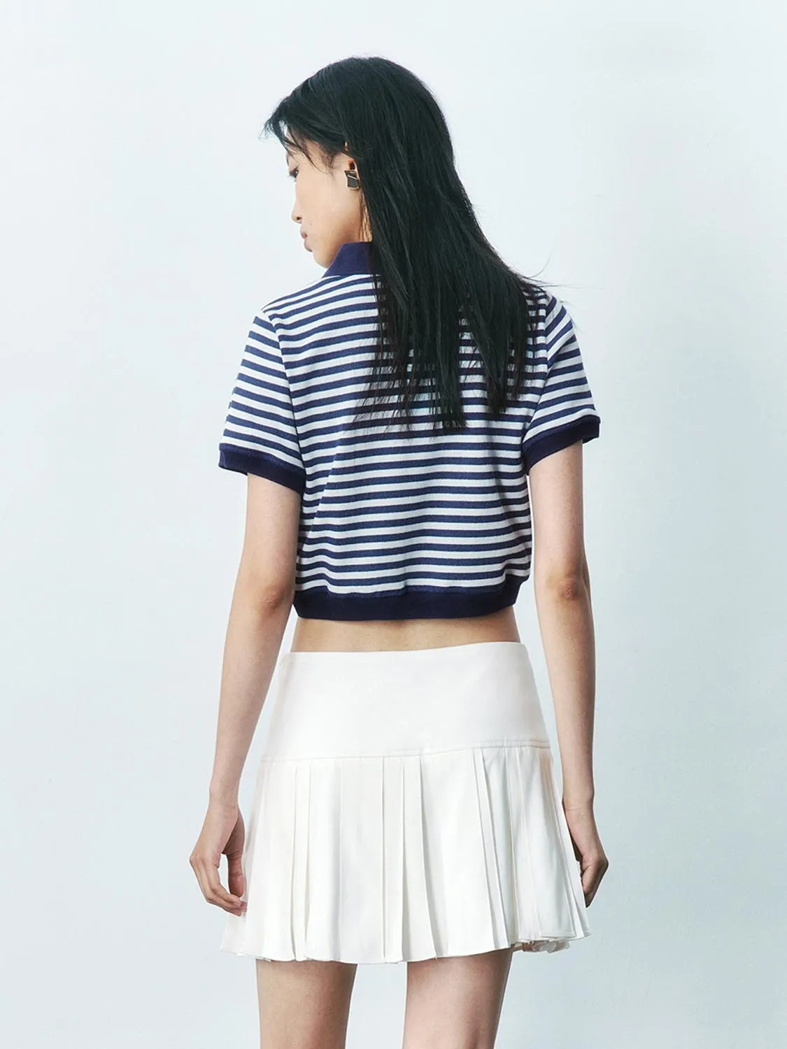 Striped Cropped T-Shirts sold by Urban Revivo product image thumbnail 3