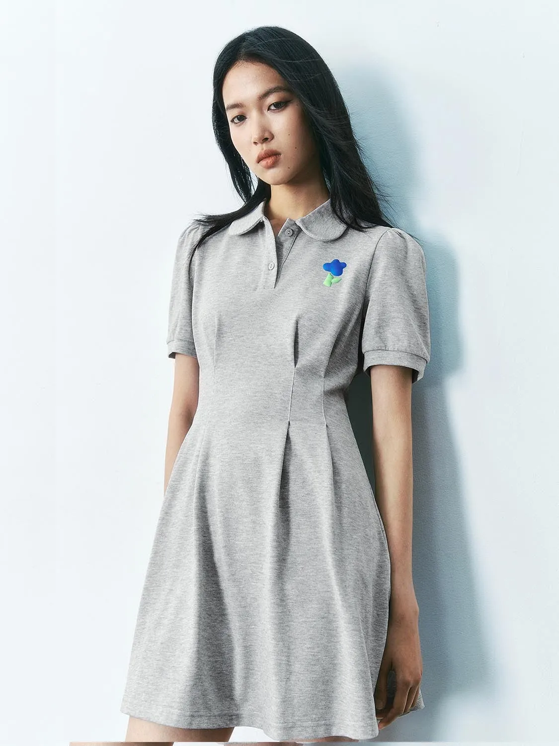 Shirt Collar A-Line Dresses sold by Urban Revivo