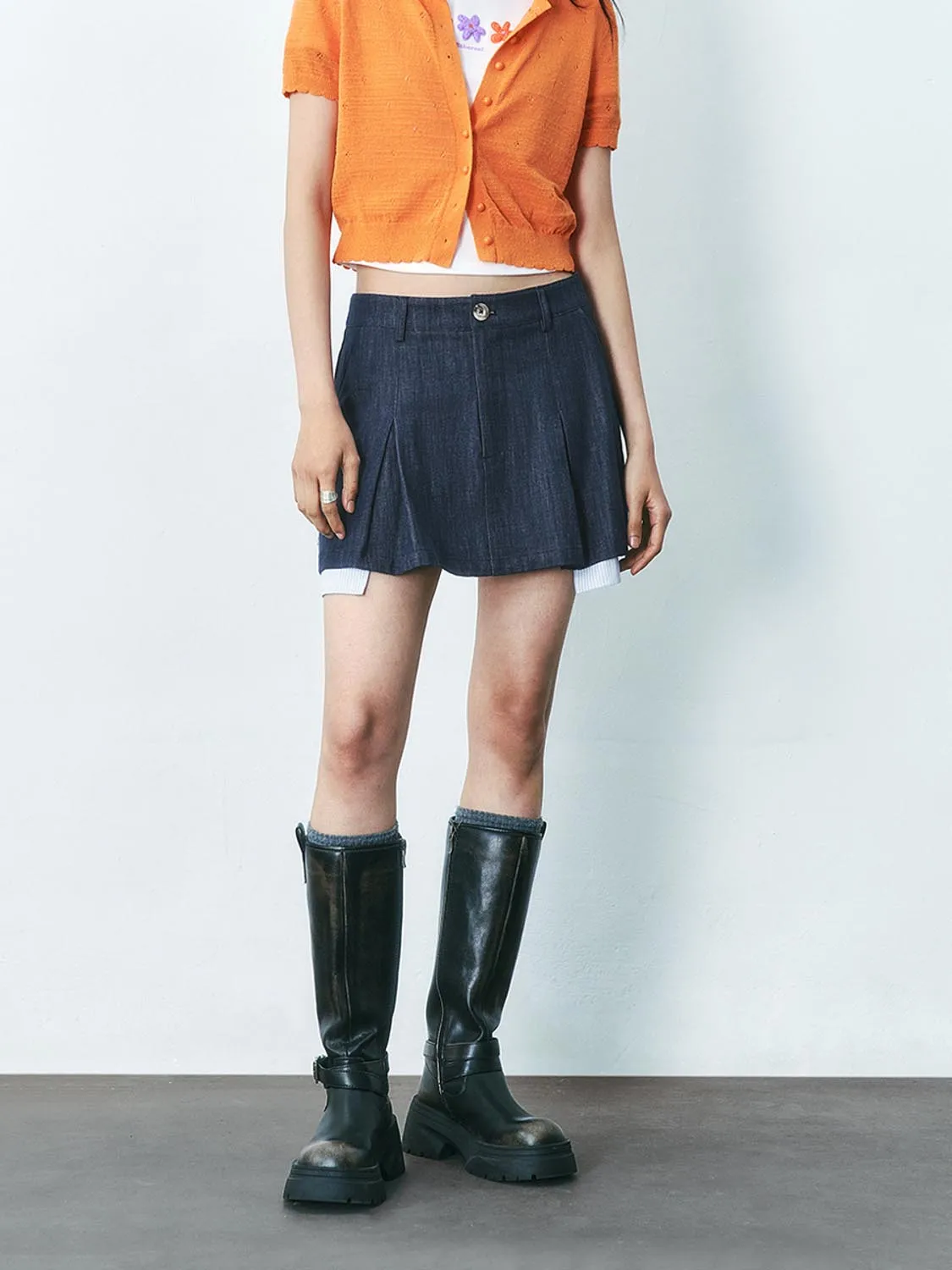 Denim Skirts sold by Urban Revivo product image thumbnail 2