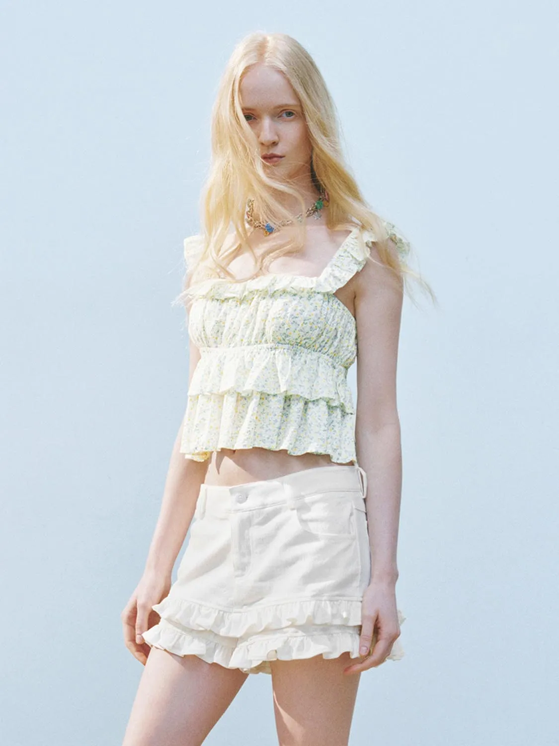 Tiered Cami Tops sold by Urban Revivo