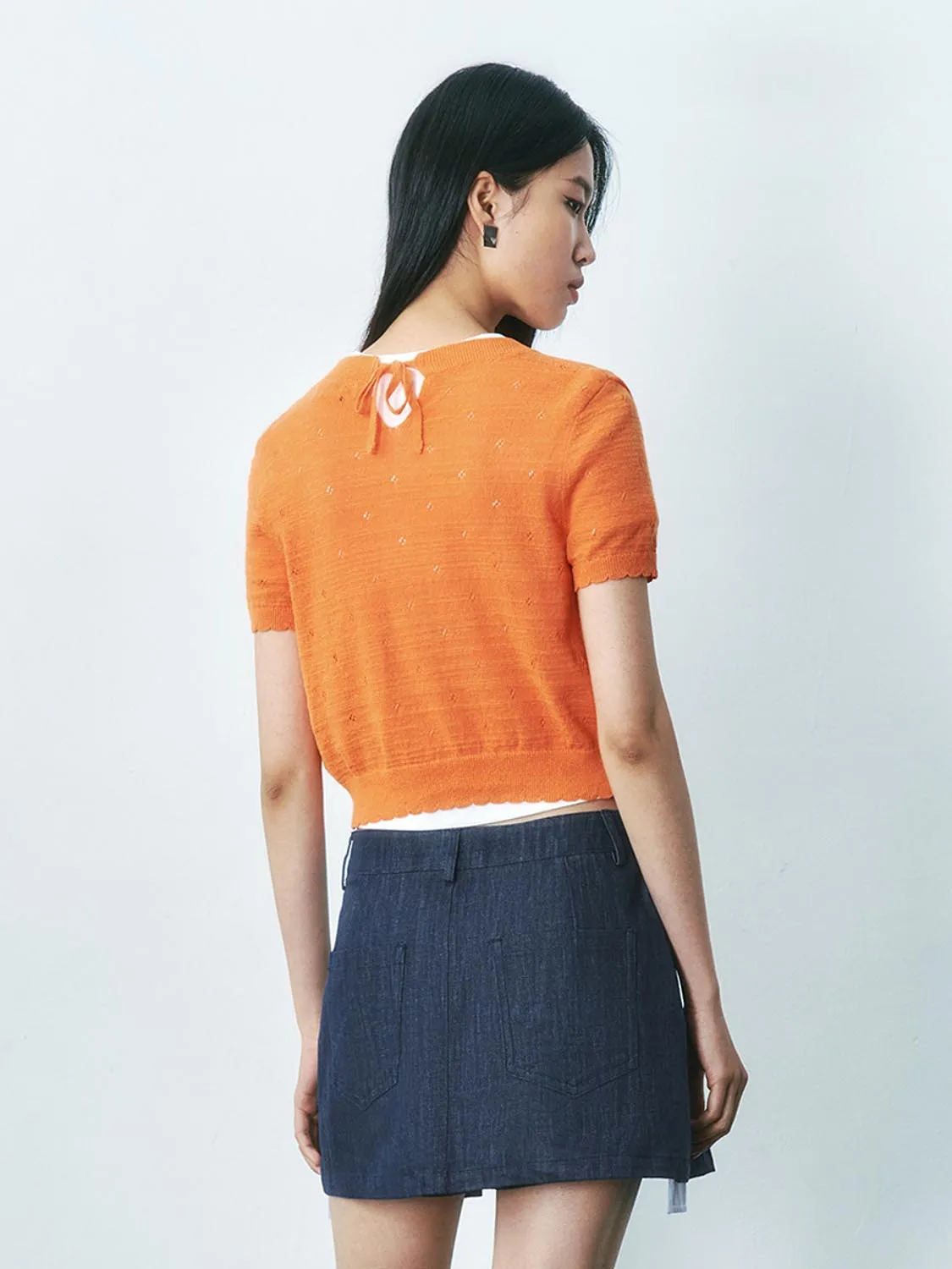 Knitted Short Sleeve Cardigans sold by Urban Revivo product image thumbnail 3