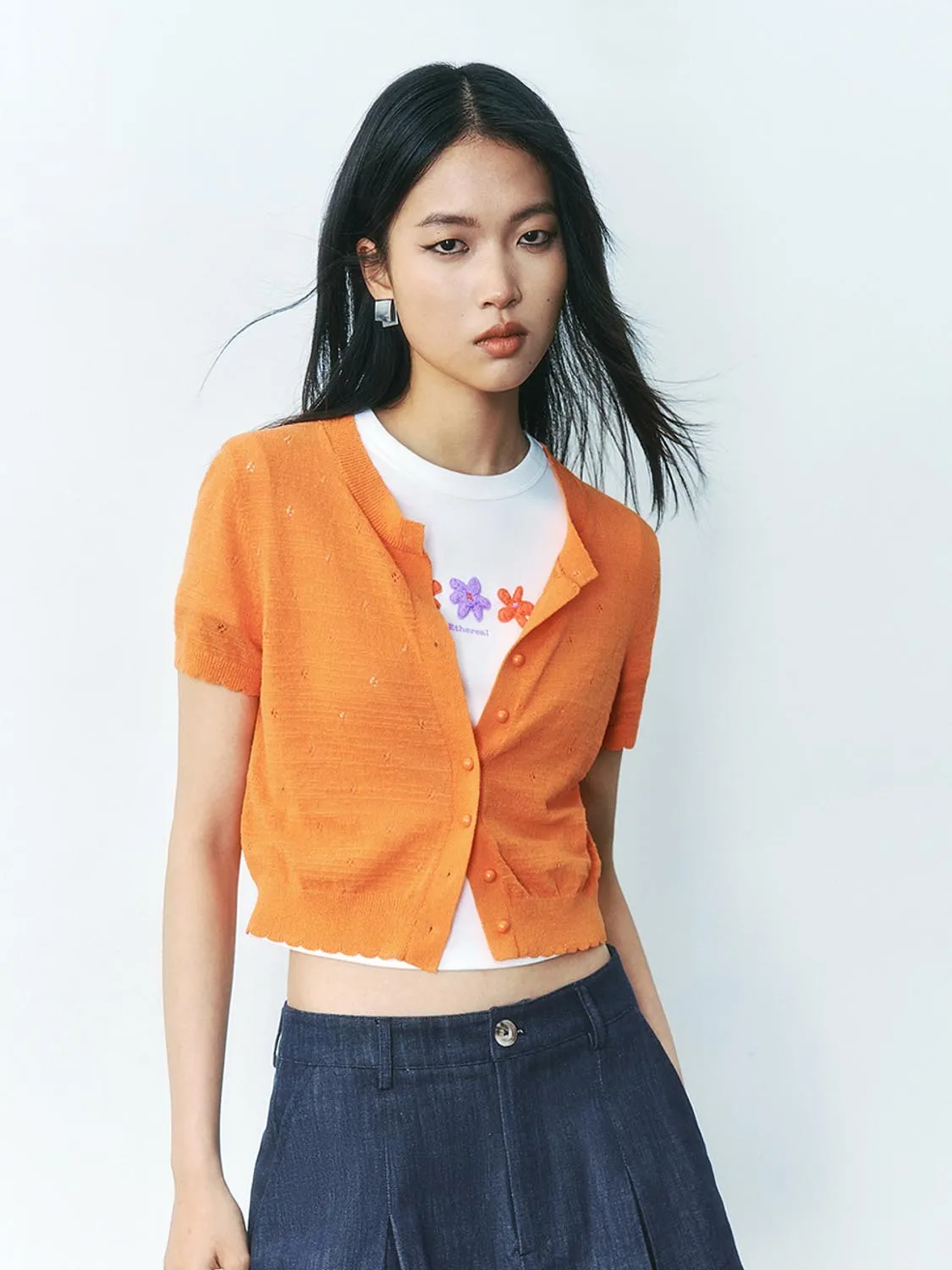 Knitted Short Sleeve Cardigans sold by Urban Revivo product image thumbnail 5