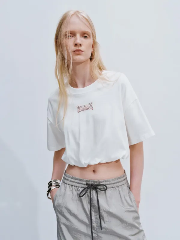 Cropped Printed T-Shirts made by Urban Revivo